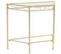 Qnhdfrt Gold Metal Console Table for Living Room and Entryway
