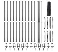 Qnhdfrt Grey PVC and Steel Garden Fence Roll, 40cm Height