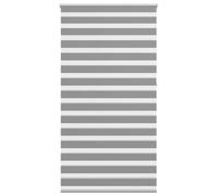 Qnhdfrt Grey Zebra Roller Blind, 120 x 230 cm Dual Layer Shade