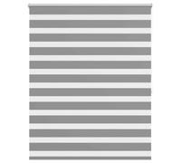 Qnhdfrt Grey Zebra Roller Blind, 140x175 cm Polyester Day Night Shade