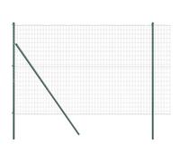 Qnhdfrt Kit de Clôture Euro Vert 1,6x10 m avec Poteaux