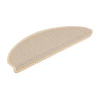 Qnhdfrt Lot de 30 Tapis d'Escalier Autocollants 65x21 cm Berbère - Marchettes d'Escalier Antidérapantes Aspect Sisal pour Protection et Isolation Acoustique des Marches
