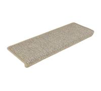 Qnhdfrt Lot de 30 Tapis d'Escalier Autocollants 65x21x4 cm, Marchettes d'Escalier Antidérapantes Aspect Sisal, Tapis de Marche Lavables pour Protection et Isolation Acoustique, Vert Clair