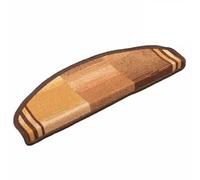 Qnhdfrt Lot de 5 Tapis d'Escalier Autoadhésifs 65x21x4 cm Marron - Marchettes d'Escalier Antidérapantes et Insonorisantes en Polyamide Tufté pour Protection et Décoration Intérieure