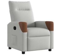 Qnhdfrt Manual Fabric Recliner Chair, Cloud Grey