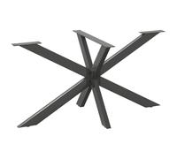 Qnhdfrt Metal Spider Dining Table Base, Powder Coated Steel, Anthracite