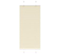 Qnhdfrt No Drill Day Night Zebra Roller Blinds, Cream Polyester, 65x100 cm