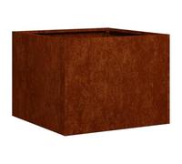 Qnhdfrt Open Bottom Steel Square Planter Box 40x40x30 cm