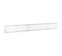 Qnhdfrt Panier Gabion avec Couvercle 500x50x50 cm en Fil Galvanisé | Cage métallique antirouille pour la création de murs de soutènement, clôtures et aménagements paysagers extérieurs.