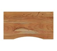 Qnhdfrt Plateau de bureau rectangulaire 80 x 50 x 2,5 cm en bois massif d'acacia - Design moderne - Robuste et durable - Pour bureau, table à manger, table basse, cuisine et jardin