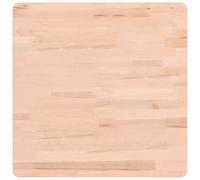 Qnhdfrt Plateau de table 50 x 50 x 1,5 cm en bois de hêtre massif - Carré - Design moderne - Robuste et durable - Pour salon, salle à manger, bureau et balcon