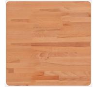 Qnhdfrt Plateau de table 50 x 50 x 2,5 cm - Carré en bois de hêtre massif - Design moderne - Robuste et durable - Pour salon, cuisine, bureau