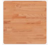 Qnhdfrt Plateau de table - 50 x 50 x 4 cm - En bois de hêtre massif - Carré - Avec coins arrondis - Design moderne - Robuste et durable - Pour table basse, cuisine, salon, bureau, balcon, jardin