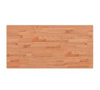 Qnhdfrt Plateau de table rectangulaire 100 x 50 x 2,5 cm en bois de hêtre massif avec design durable Planche en bois moderne pour table de bar, table d'appoint, canapé, cuisine, table à manger, balcon