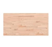 Qnhdfrt Plateau de table rectangulaire 100 x 50 x 4 cm en bois de hêtre massif - Design moderne - Robuste et durable - Pour cuisine, bar, table d'appoint, balcon, bureau