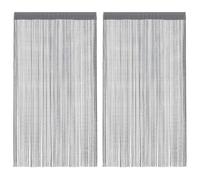 Qnhdfrt Polyester String Curtains Anthracite 140x250cm