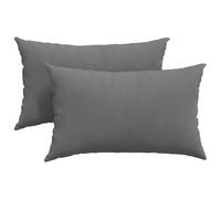 Qnhdfrt Set of 2 Dark Grey Rectangular Sofa Cushions