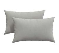 Qnhdfrt Set of 2 Light Gray Rectangular Throw Pillows 12x20