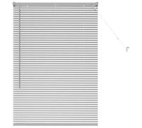 Qnhdfrt Silver Aluminum Horizontal Venetian Blind, 130 x 85 cm