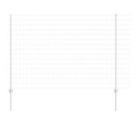 Qnhdfrt Silver Steel Euro Fence Kit with Posts, 10x1.6m