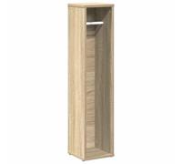 Qnhdfrt Slim Bathroom Cabinet with Toilet Paper Holder, Sonoma Oak