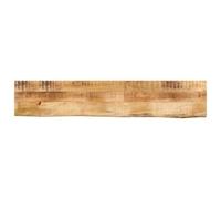 Qnhdfrt Solid Mango Wood Live Edge Table Top, 180x20x2.5 cm