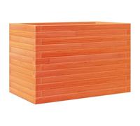 Qnhdfrt Solid Pine Wood Planter Box, Brown | Features an open bottom and large capacity, measuring 70x40x46 cm for garden, balcony, and patio planting.