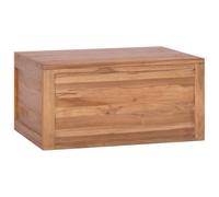 Qnhdfrt Solid Teak Floating Under Sink Bathroom Vanity 60x45x30cm