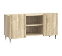 Qnhdfrt Sonoma Oak Engineered Wood TV Stand with 2 Doors