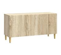 Qnhdfrt Sonoma Oak Engineered Wood TV Stand with 3 Doors