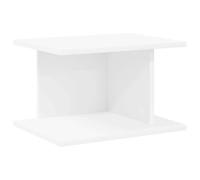 Qnhdfrt Table de chevet blanche 40 x 30 x 25 cm - Table d'appoint moderne en bois pour chambre à coucher et salon, console de chevet compacte au design rectangulaire