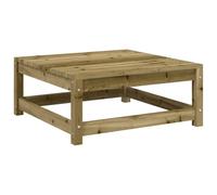 Qnhdfrt Tabouret de jardin, 70 x 70 x 30 cm, en bois de pin imprégné, design à lattes, cube d'assise modulaire, robuste, pour balcon, jardin et salon