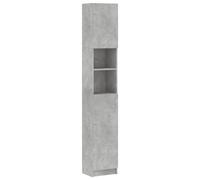 Qnhdfrt Tall Bathroom Cabinet, 12.6x10x75 in Engineered Wood Column, Gray