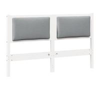Qnhdfrt Tête de Lit 140 cm en Bois Massif de Pin, Dosseret Minimaliste Blanc Mat pour Chambre Moderne, Cadre de Lit Adulte Robuste et Élégant, Dimensions 8 x 145,5 x 85,5 cm