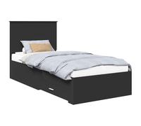 Qnhdfrt Twin Bed Frame with Storage Drawer & Headboard, Engineered Wood