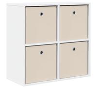 Qnhdfrt White Engineered Wood 4-Drawer Sideboard