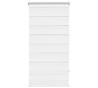 Qnhdfrt White Polyester Zebra Roller Shade, 60 x 120 cm