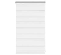 Qnhdfrt White Polyester Zebra Roller Shade for Windows, 50 x 100 cm