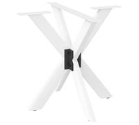Qnhdfrt White Steel Spider Dining Table Base 85x85x73cm