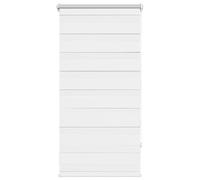 Qnhdfrt White Zebra Roller Blind, 80x150 cm Polyester Day Night