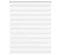 Qnhdfrt White Zebra Roller Blinds, Polyester Day Night Shades