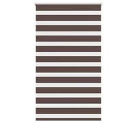 Qnhdfrt Zebra Roller Blind, 80.9x175cm Polyester Day Night Shade, Coffee