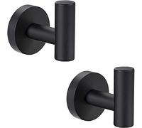 QniiAED Lot de 2 crochets pour serviette murale, porte-manteau, salle de bain, en acier inoxydable SUS 304, très résistants, porte-serviettes, armoire, penderie, garage, hôtel