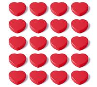 QOJOPU Aimant Frigo - Aimant Puissant 20PCS Aimants Tableau Magnétique Plat, Mini Aimant Décoratif Rouge Cœur, Petit Magnet Frigo Magnets pour Tableau Blanc, Calendrier, Images, Carte, Maison, Bureau