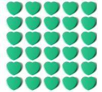 QOJOPU Aimant Frigo - Aimant Puissant Décoratif Mini Cœur Plat 30PCS Vert Aimants Tableau Magnétique, Magnet Frigo Petits Aimant Tableau Blanc Magnets pour Calendrier, Carte, Maison, Bureau, Cuisine