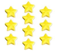 QOJOPU Lot de 10 Aimant Frigo - Aimant Puissant Plat Petit Mini Décoratif Étoile Jaune Aimants Tableau Magnétique, Magnet Frigo Aimant Tableau Blanc Magnets pour Calendrier, Maison, Bureau & Cuisine