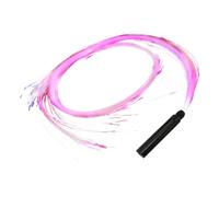 QOKLIYUI Fouet lumineux LED Whip Good pour festivals de danse et de musique, fouet optique LED, en fibre lumineuse, lumineux, fouets optiques, poignée noire
