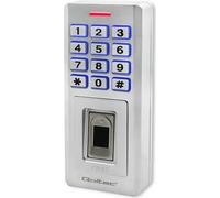QOLTEC 52447 Oberon serrure à code avec lecteur d'empreintes digitales RFID porte-clés carte à code IP68 EM