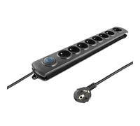 Parasurtenseur qoltec 8 prise de courant 3.0m 50114 Incolore G