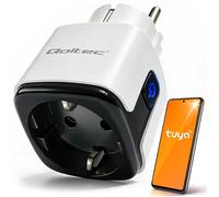 Qoltec Inteligentne gniazdko Wi-Fi 16A | Timer | Watomierz | Tuya | Smart Life |